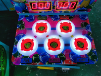 Mesin Game Arcade Koin Berbentuk Katak Bola Warna-warni dengan Sensor Gerak, Konstruksi Logam, Bahasa Inggris, untuk Anak-anak