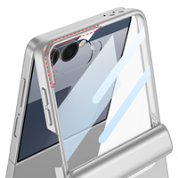 Coque GKK pour Samsung Z Flip 5 6 7 Flip 8, charnière magnétique PC, protection 360° avec verre pour Z Flip 7 8