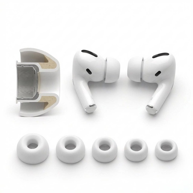 Filled Foam Liquid Silicone Replacement Ear Tips Noise Cancelling Earbuds for Airpods Pro 3 Gen Fit in the Charging Case