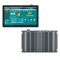 Panel PC Industrial IP65 Sin Ventilador, Pantalla Táctil de Aluminio Completo, PC Todo en Uno de 8, 10.1, 12.1, 15, 15.6, 17, 19, 21.5 Pulgadas