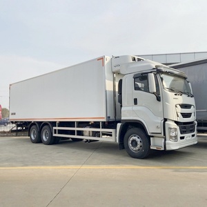รถบรรทุกห้องเย็นบรรทุกไอศกรีม 10 ล้อ ยี่ห้ออีซูซุ จีไก ของจีน รุ่น 6x4 พร้อมตู้แช่แข็งสำหรับขาย - Product Image 2