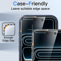 Lot de 2 films de protection d'écran anti-espion en verre trempé, installation facile, dureté 9H, qualité AAA pour iPhone 18 17Pro 15