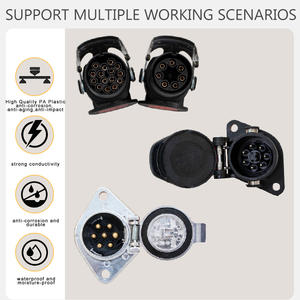 범용 플러그 커넥터 소켓 ABS/EBS 세미 트레일러 트레일러 트럭 헤비 듀티 트럭 15 코어 24V 플러그 소켓 커넥터 - Product Image 4