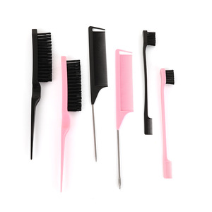 Juego de peines para el cabello de tres piezas, superventas transfronterizo: peine de tres filas para desenredar, peine de cola puntiaguda para peinar, peine de doble punta suave - Product Image 3