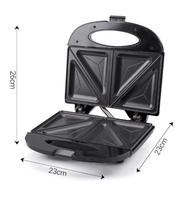 Machine à gaufres et à sandwichs multifonctionnelle en acier inoxydable 800W, antiadhésive, à double face chauffante, standard US/UE/Royaume-Uni, pour le marché transfrontalier