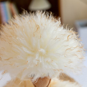 2026 nouveau mignon jaune canard poupée cheveux bouclés Super doux en peluche Explosion champignon tête couette pour filles ODM <span class=keywords><strong>personnalisable</strong></span> pour - Product Image 4