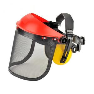 Protectores Faciales de Seguridad Industrial a Precio Económico, Certificación CE EN 166, Visera Transparente de PC con Orejeras, Resistentes a Impactos y Salpicaduras - Product Image 1