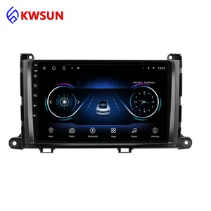 HD multimedia 9 inch android 10 Resolution 1024*600 Car DVD player GPS for Toyota Sienna 2011-2014