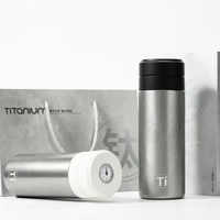Bouteille d'eau thermos de luxe haut de gamme avec doublure intérieure sans soudure, maintien de la chaleur 24h, écologique pour l'extérieur/le bureau