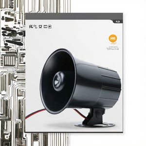 RZ-626 12V DC 6-Ton Laute Alarmsirene Hochfrequenz ABS-Material 100-200m Erkennungsreichweite Verkabelt - Product Image 3