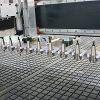 Machine de découpe CNC à changement d'outil automatique ATC 2030 avec commande DSP et moteur haute puissance pour la découpe et la gravure de bois/feuilles de meubles