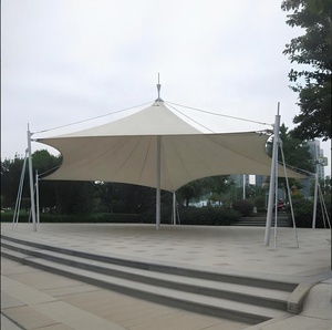 Personalización profesional de alta calidad al aire libre prefabricado PVDF/PVC <span class=keywords><strong>Clare</strong></span> Span Truss membrana estructura sombrilla tienda - Product Image 2