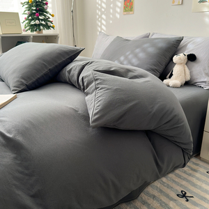 Set Biancheria da Letto 4 Pezzi in Puro Cotone 200TC per Ostelli, Ingrosso, Copripiumino, Lenzuolo con Angoli, OEM ODM OEKO TEX, per Hotel ad Alto Tasso di Rotazione - Product Image 2