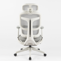 Chaise de bureau de luxe 360 °   Chaise de bureau ergonomique à dossier haut en maille avec accoudoirs pour ordinateur, idéale pour les cadres