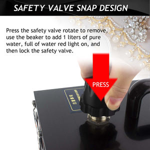 Pulitore a Vapore Industriale per Gioielli Auble da 2L 1300W 4Bar in Acciaio Inox per Anelli in Oro e Argento e Incastonature di Diamanti - Product Image 6