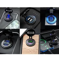 Cargador de Teléfono Móvil Superrápido Pd de 40 W, Interfaz USB Impermeable para Montar en el Automóvil, para Motocicletas Modificadas, Voltaje de 12 24 V