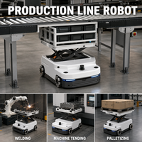Plateforme robotique mobile autonome, charge utile de 600 kg, avec navigation laser SLAM pour le transport, à vendre directement de l'usine