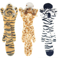 Jouets pour chiens durables en gros, animaux en peluche sans rembourrage, jouets couineurs et froissants pour chiens de chasse