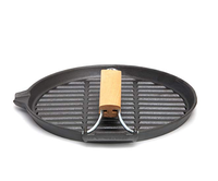 Ensemble de casseroles en fonte certifiées UE, antiadhésives, avec poignée en bois, forme ronde, compatibles gaz et induction, capacité 1-2L