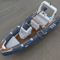 Bateau pneumatique à rames de 5,8 m (19,3 pi) pour la pêche, le sauvetage et les activités nautiques en lac