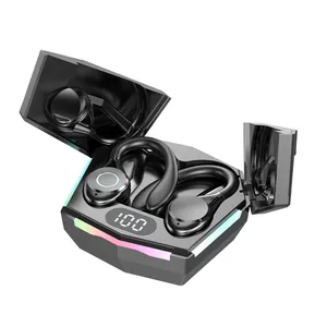 Tws 5.3 Earhook Earbuds Touch Control Wasserdichtes Stereo-Sportspiel-Headset mit Mikrofon-Kopfhörer Drahtloser Kopfhörer