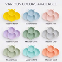 Assiette d'Alimentation en Silicone à Ventouse en Forme d'Abeille, Design Adorable, Sans BPA, Qualité Alimentaire, Vente en Gros, En Stock