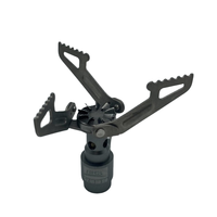 Réchaud de camping miniature d'extérieur, allumage électrique pliable, barbecue portable, acier durable, carburant au butane
