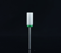 Raydom Fraise à ongles en céramique de qualité supérieure, forme barillet, pour ponceuse électrique, outil de manucure et pédicure, pour le ponçage des capsules acryliques