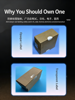Étiqueteuse semi-automatique pour le scellage des coins de cartons, pour les autocollants de sécurité et anti-effraction