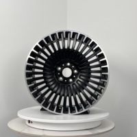 Jantes 20x8.5 20x9.5 Staggered 5x112 66.56 Noir Mat avec Face Usinée pour Mercedes Classe E