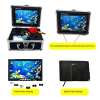 Caméra de pêche sous-marine filaire avec moniteur couleur TFT 5,0 pouces à 360 degrés, sonde LED portable et durable, étanche IP68