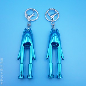 Llavero Personalizado de Aleación de Zinc Fundido a Presión en 3D, Figura de Mascota de Dibujos Animados Azul, Mosquetón Resistente, Regalo Empresarial - Product Image 3