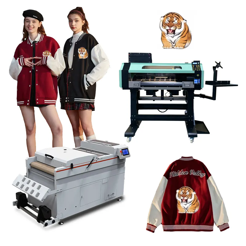 Zhou Surname xp600 i3200 a2 a3 24 inch 60cm inkjet printers bundle professional shaker dryer transfer roll to roll dtf printer