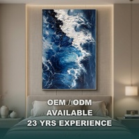 Peinture murale abstraite 3D originale faite à la main Eager Art pour décorer les halls d'hôtels et les ascenseurs