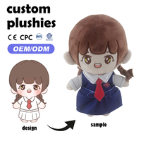 Poupée Anime Douce Personnalisée, Personnage Humain, Jouet en Peluche pour Filles, Peluches Personnalisées