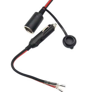 Câble connecteur <span class=keywords><strong>pour</strong></span> Mini réfrigérateur, 2 broches, prise allume-cigare, câbles de fil <span class=keywords><strong>pour</strong></span> boîte de refroidissement électrique de voiture, 1/2M DC 12V - Product Image 2