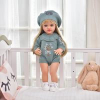 Nouvelle conception, poupée en vinyle souple en silicone de 55 cm, jouet pour enfants, peut parler, poupées reborn pour enfants
