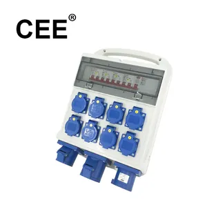 CEE-06 OEM ODM IP67 Wall Mounted Mobile Plastic Outdoor Electrical Distribution Box Multi Socket Box