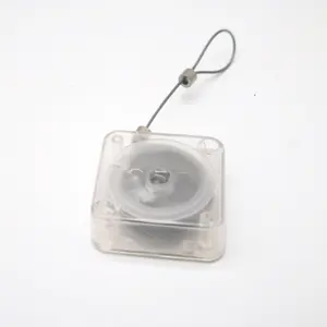 Security Transparent Small Square Positioning Display Anti-theft Pullbox Recoiler Tether