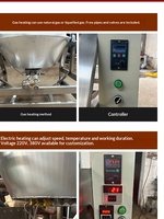 XUANLE Machine de cuisson et de mélange entièrement automatique pour sauces de fondue chinoise et pâte de haricots, Wok planétaire à chauffage électrique et à gaz 1
