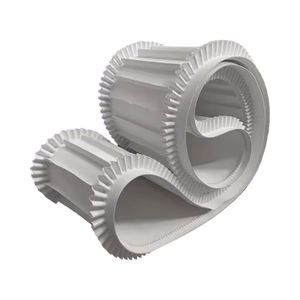 Bande transporteuse lisse en <span class=keywords><strong>PVC</strong></span> blanc brillant pour la transformation alimentaire - Product Image 3