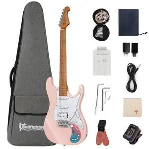Электрическая D-160SE гитара OEM, Электрический струнный инструмент Elettrica_Chitarra, розовые цвета, 22 Лады, электрогитара