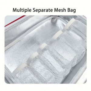 Estuche de Primeros Auxilios de EVA Rojo de Gran Capacidad, Bolsa Médica Impermeable con Aislamiento de Película de Aluminio - Product Image 5