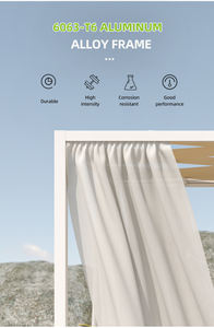 <span class=keywords><strong>4x4</strong></span> extérieur en aluminium Patio toit souple Gazebo étanche <span class=keywords><strong>jardin</strong></span> Pergola Spa Garage et <span class=keywords><strong>abri</strong></span> <span class=keywords><strong>de</strong></span> <span class=keywords><strong>jardin</strong></span> pour Villa pour balcon Application - Product Image 3