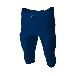 Custom Youth American Football Integrated Padded Pants With Girdle Thigh Pads 7 PCS