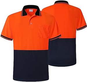 LXメンズ<span class=keywords><strong>Hi</strong></span>-<span class=keywords><strong>Vis</strong></span>ワークポロシャツ高視認性蛍光安全作業服ロゴ付きカスタマイズ可能 - Product Image 5