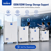 Batterie de stockage d'énergie domestique 5kWh, 51V 100Ah, haute efficacité, LFP, 512V 100Ah, prix de gros, 15 unités en connexion parallèle