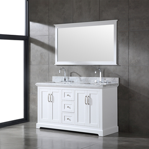 Meuble-lavabo moderne en bois massif résistant à l'eau, style ferme, avec charnières à fermeture douce, design écologique pour atelier et appartement - Product Image 2
