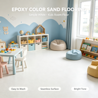 Peinture époxy auto-nivelante résistante aux taches et facile à nettoyer pour sols en sable coloré, liquide, pour béton, intérieur/extérieur, projets domestiques
