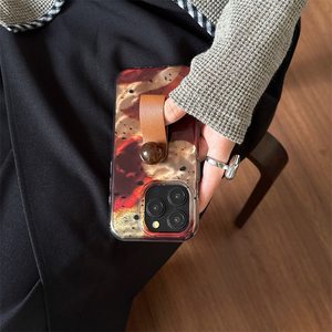 Custodia per telefono cellulare a sfera rotonda tinto a inchiostro rosso per <span class=keywords><strong>iphone</strong></span> 17 16 <span class=keywords><strong>Pro</strong></span> Max 15 14 13 12 <span class=keywords><strong>11</strong></span> <span class=keywords><strong>Cover</strong></span> protettiva - Product Image 5